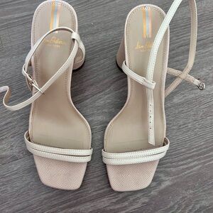 Sam Edelman Women's Beige Strappy Heels